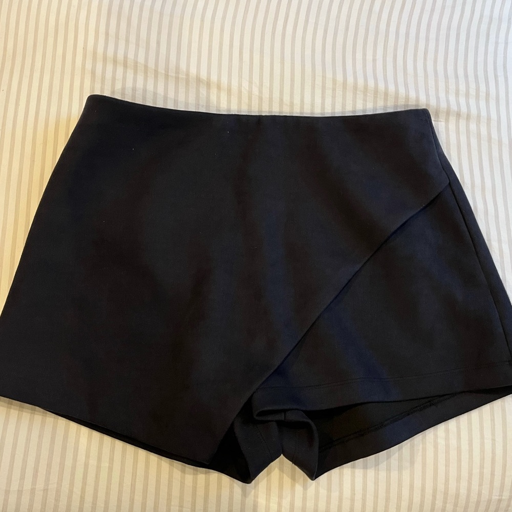 Seek The Label Black Suede Skort